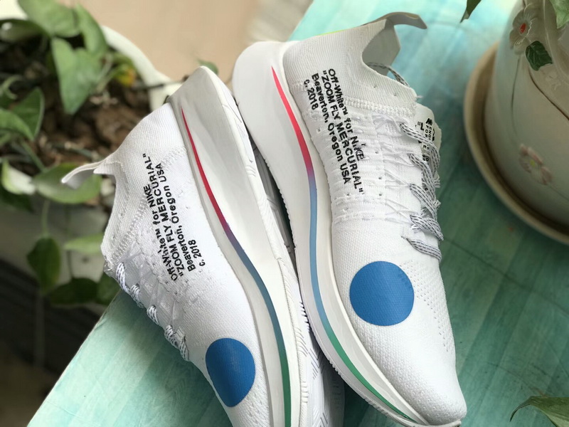 Off-White x Nike Zoom Fly Mercurial Flyknit White(98% Authentic quality)